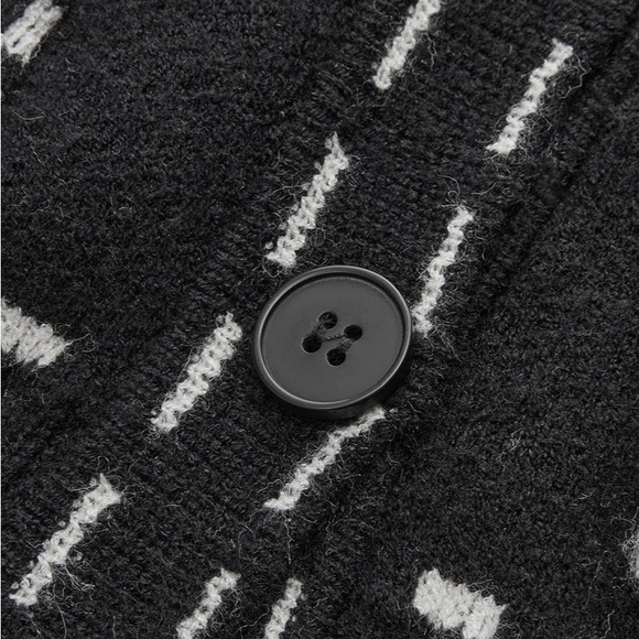 Contrast trim black with white cardigan NWT. Great for spring - Picture 3 of 5